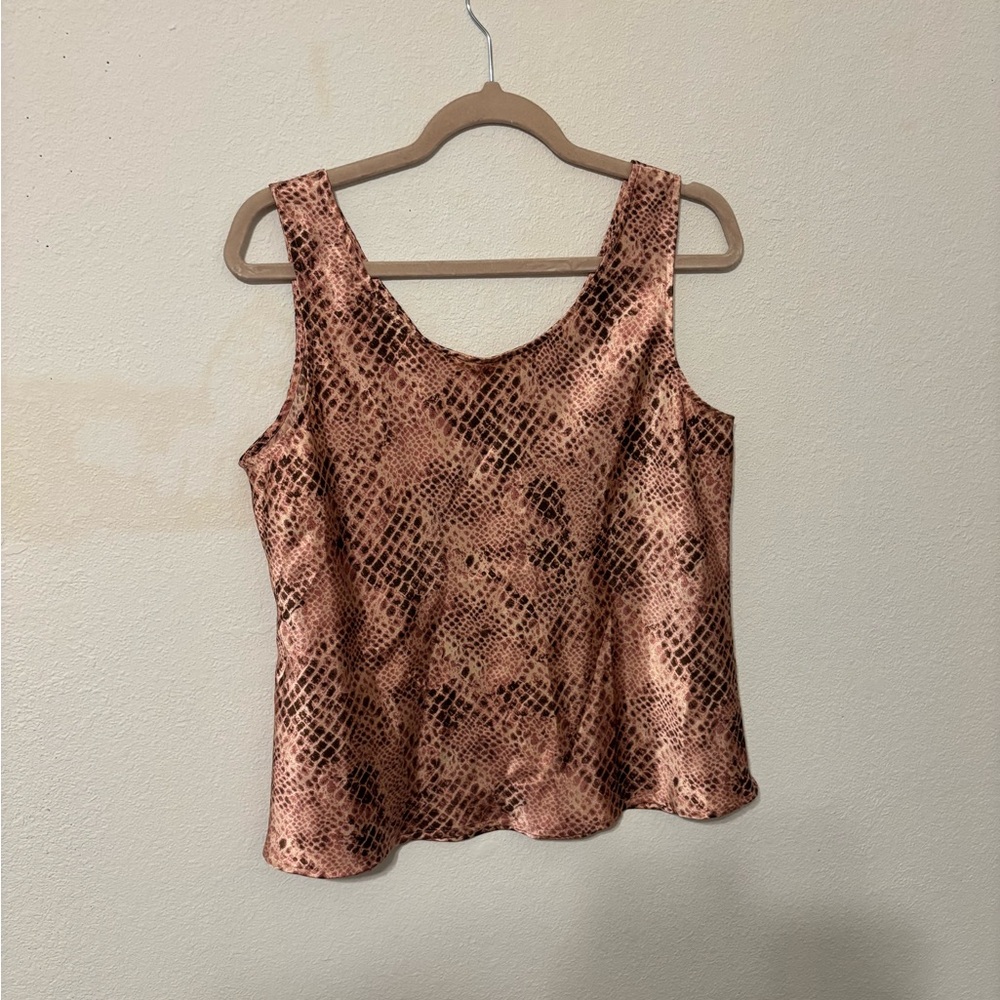 Snake Print Sleeveless Top